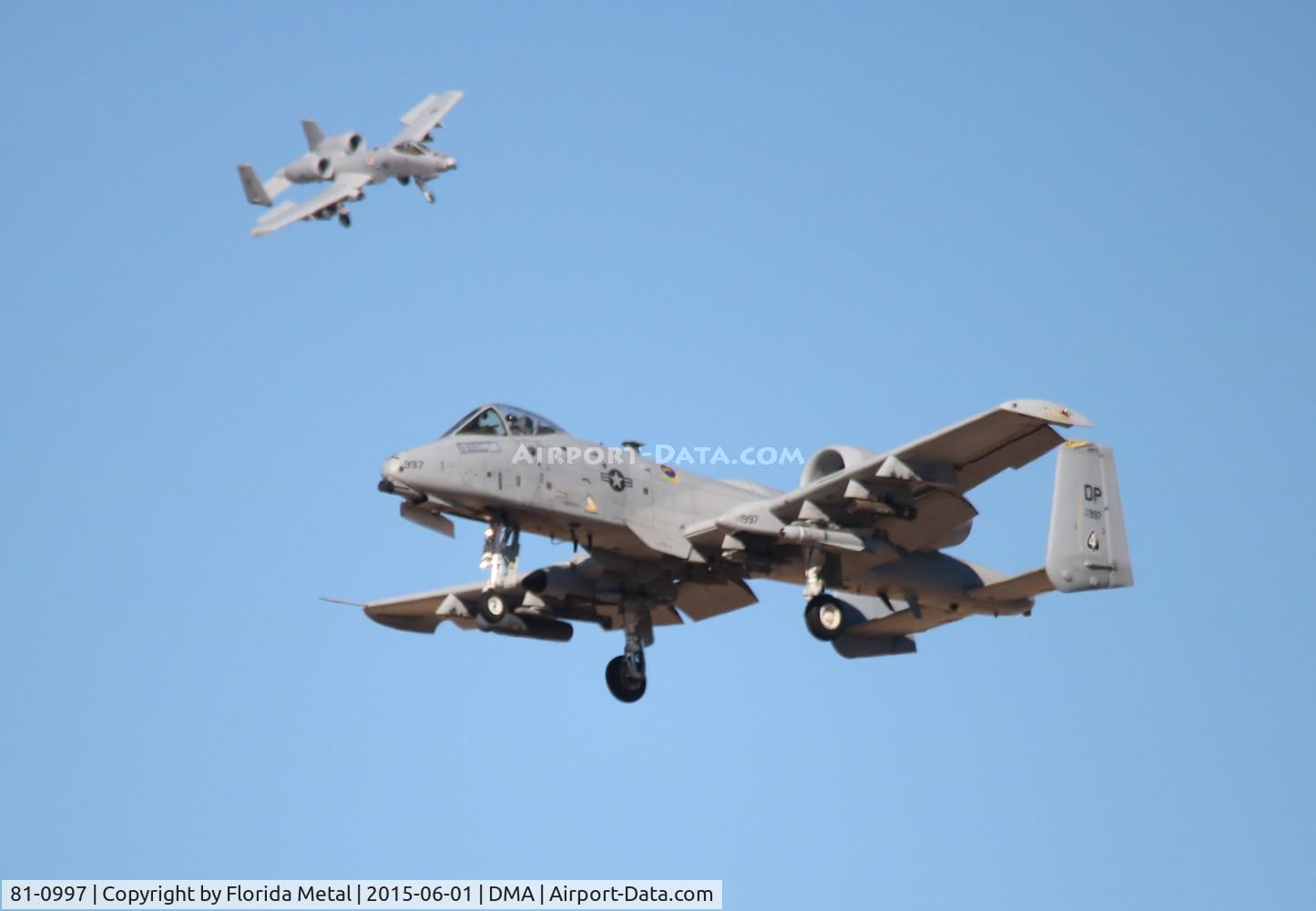 81-0997, 1981 Fairchild Republic OA-10A Thunderbolt II C/N A10-0692, OA-10A