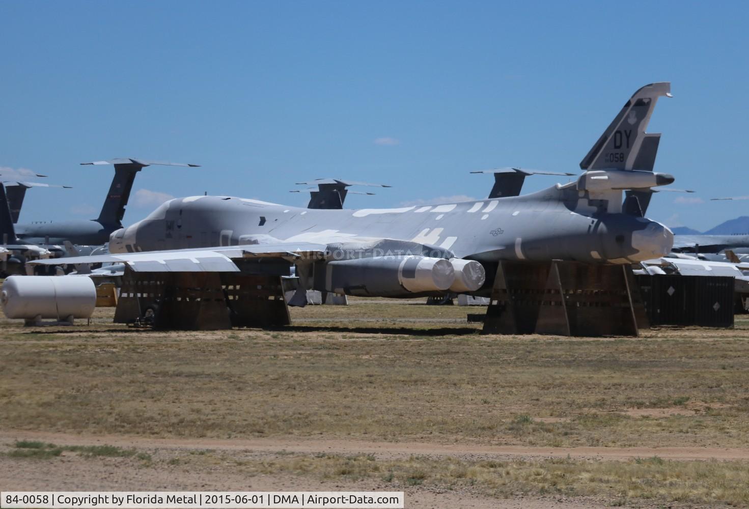 84-0058, 1984 Rockwell B-1B Lancer C/N 18, B-1B Master of Disaster