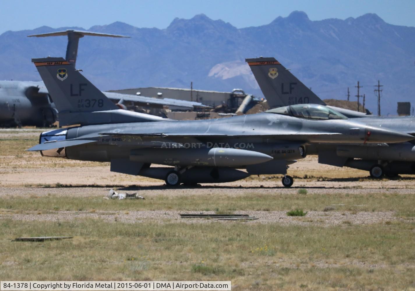84-1378, 1984 General Dynamics F-16C Fighting Falcon C/N 5C-160, F-16C