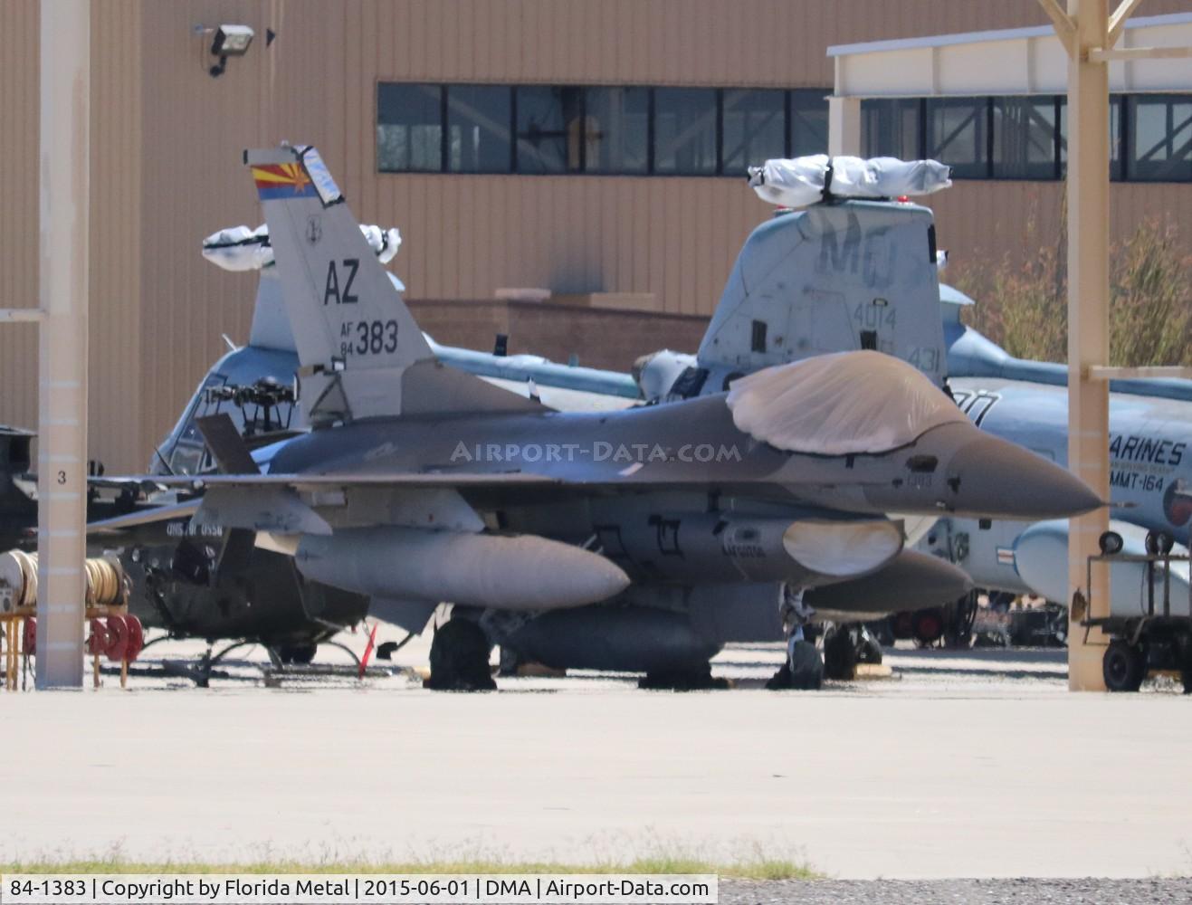 84-1383, 1984 General Dynamics F-16C Block 25E C/N 5C-165, F-16C