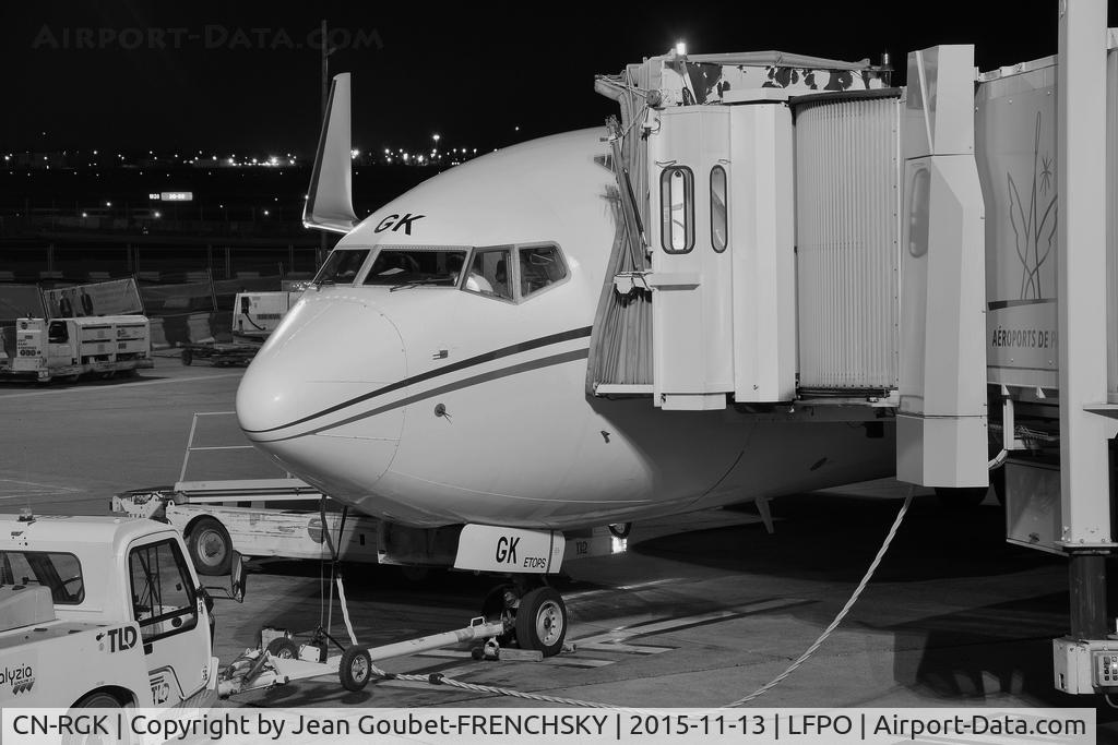 CN-RGK, 2012 Boeing 737-8B6 C/N 33073, RAM AT749 at Orly South, departure to RAK