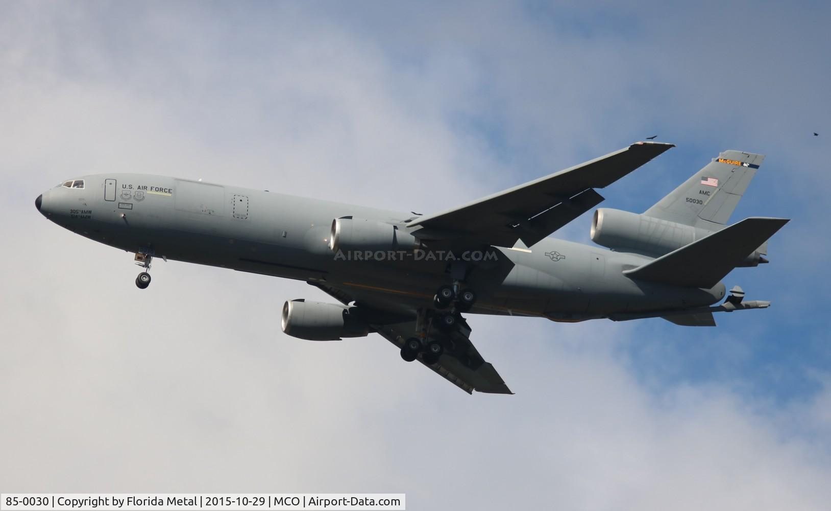 85-0030, 1985 McDonnell Douglas KC-10A Extender C/N 48235, KC-10A