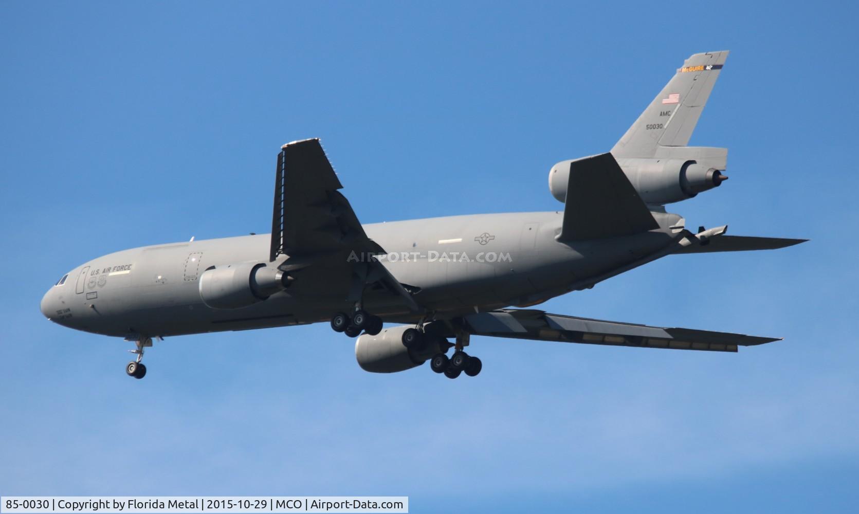 85-0030, 1985 McDonnell Douglas KC-10A Extender C/N 48235, KC-10A