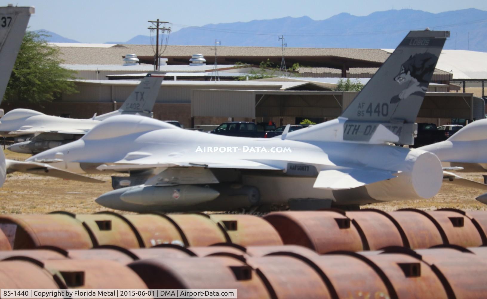85-1440, 1985 General Dynamics F-16C Fighting Falcon C/N 5C-220, F-16C