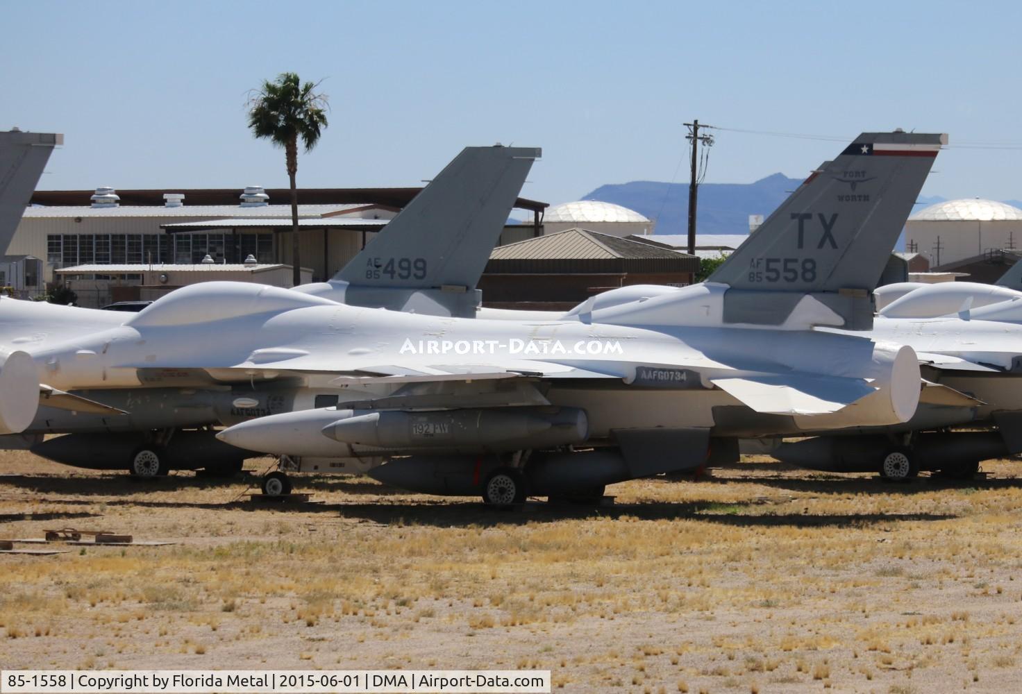 85-1558, 1985 General Dynamics F-16C Fighting Falcon C/N 5C-300, F-16C