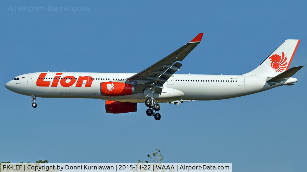 PK-LEF, 2015 Airbus A330-343 C/N 1675, 1st A330-343 for Lion Air
