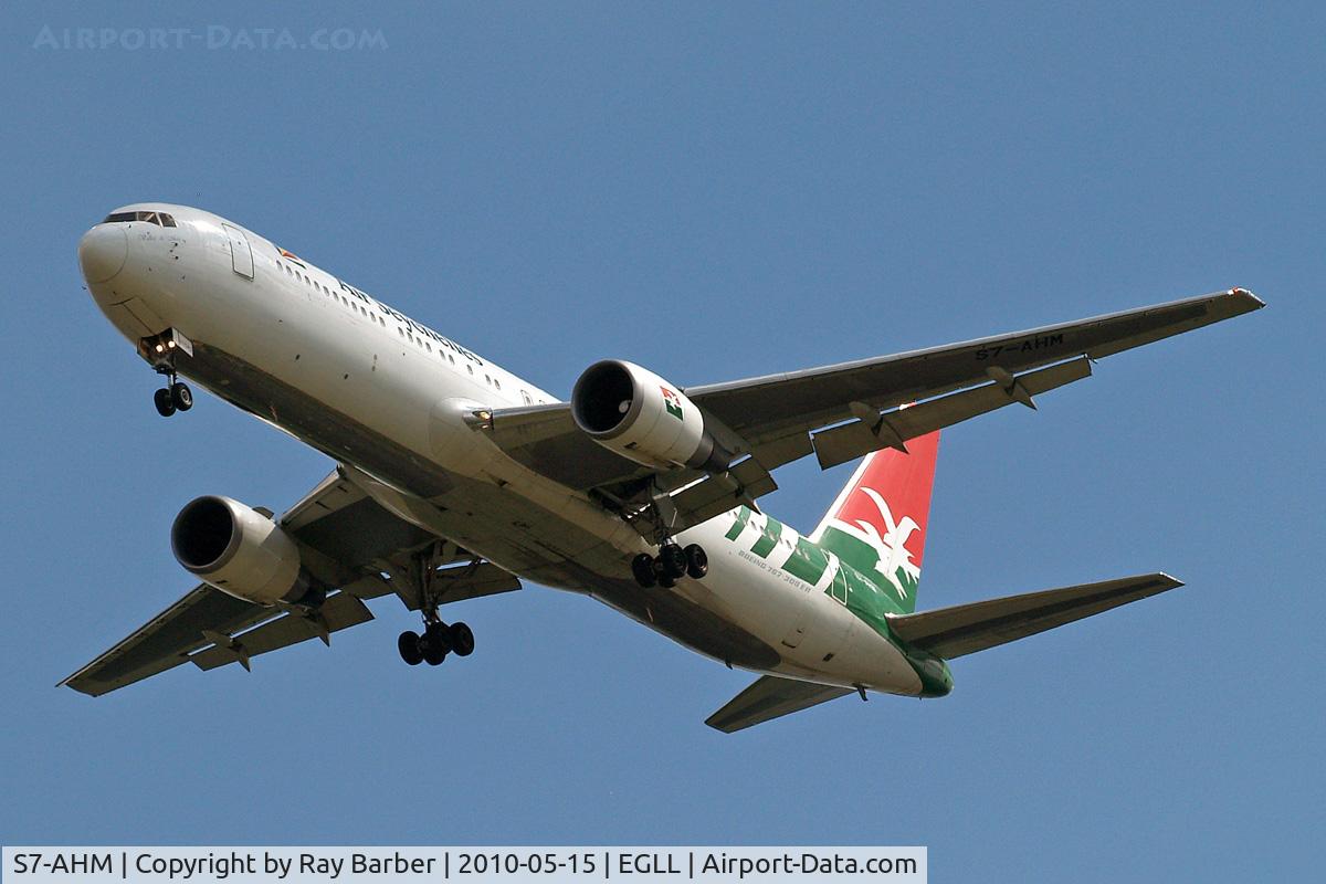 S7-AHM, 1996 Boeing 767-37D/ER C/N 26328, Boeing 767-37DER [26328] (Air Seychelles) Home~G 15/05/2010. On approach 27R.