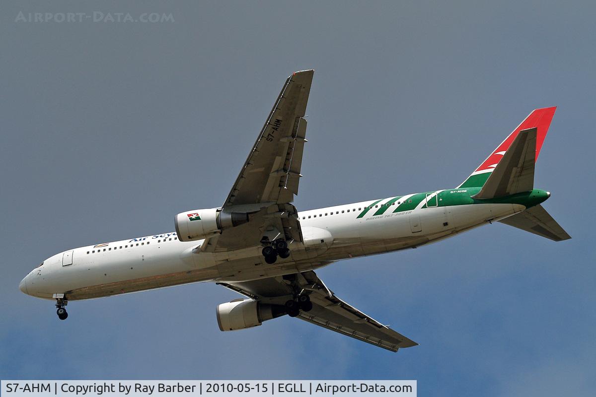 S7-AHM, 1996 Boeing 767-37D/ER C/N 26328, Boeing 767-37DER [26328] (Air Seychelles) Home~G 15/05/2010. On approach 27R.