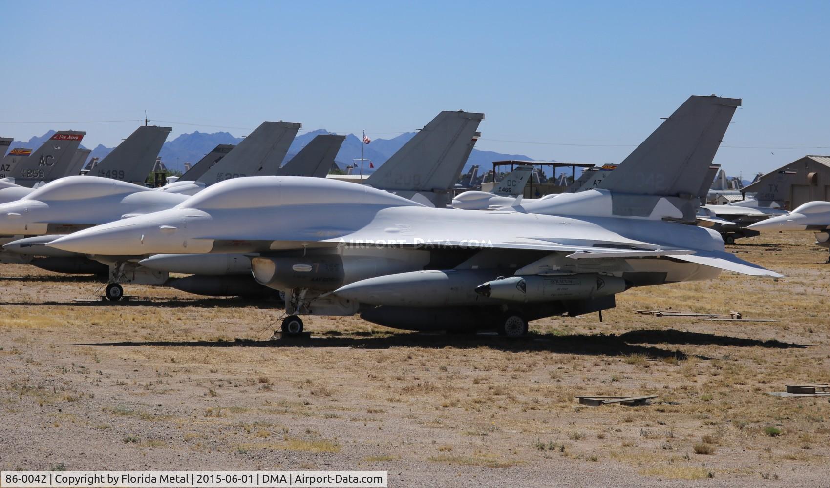 86-0042, 1986 General Dynamics F-16D Fighting Falcon C/N 5D-46, F-16D