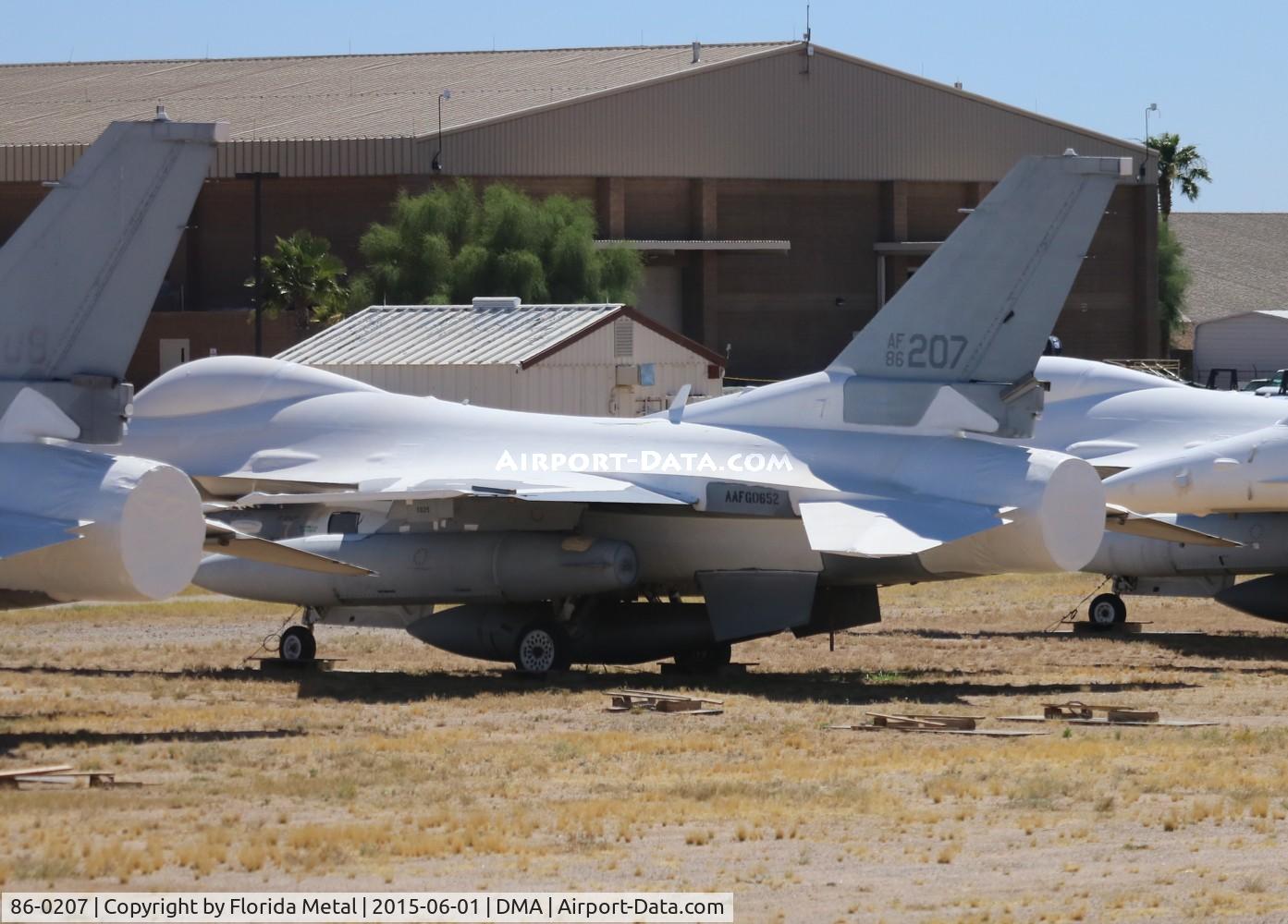 86-0207, 1986 General Dynamics F-16C Block 30C C/N 5C-313, F-16C