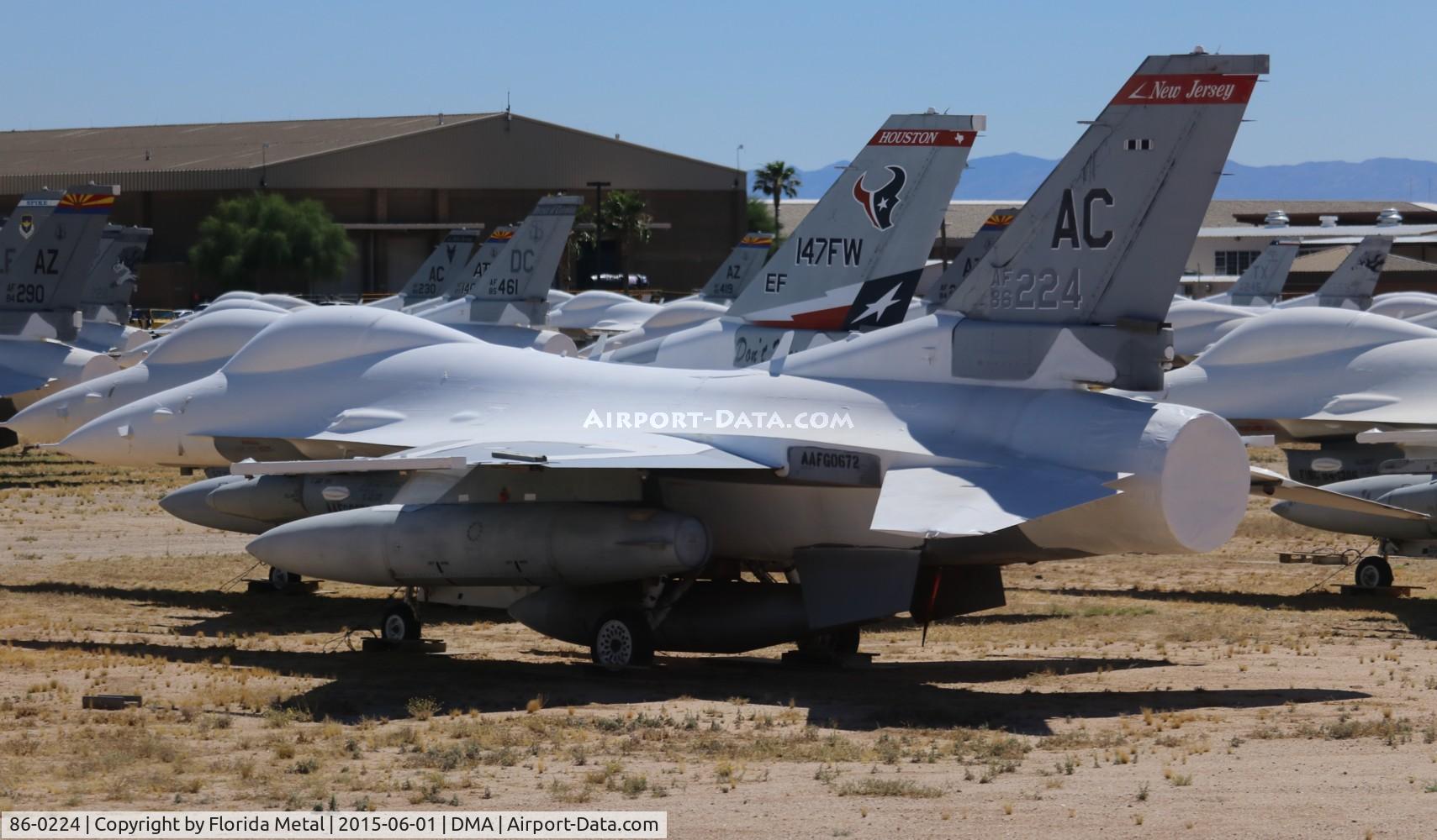 86-0224, 1986 General Dynamics F-16C Block 30C C/N 5C-330, F-16C