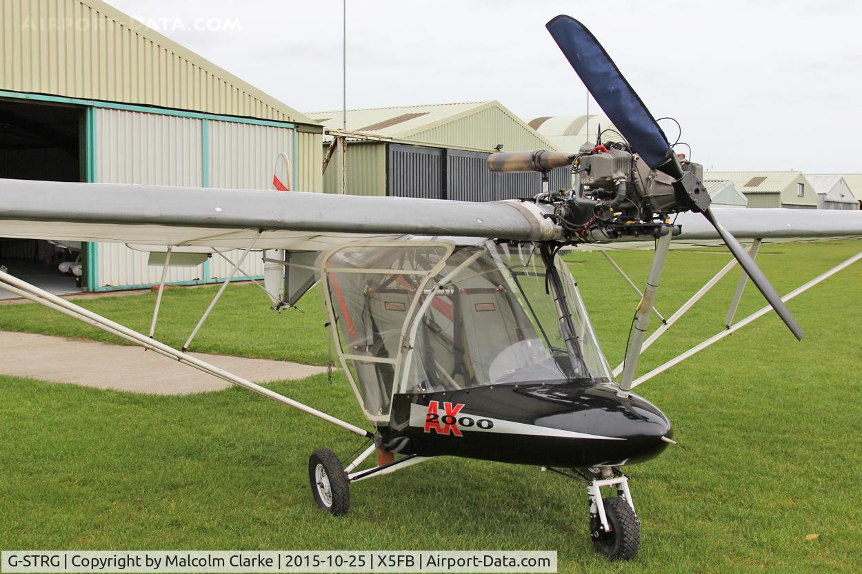 G-STRG, 2001 Cyclone AX2000 C/N 7837, Cyclone AX2000, a new resident to Fishburn Airfield, October 25th 2015.