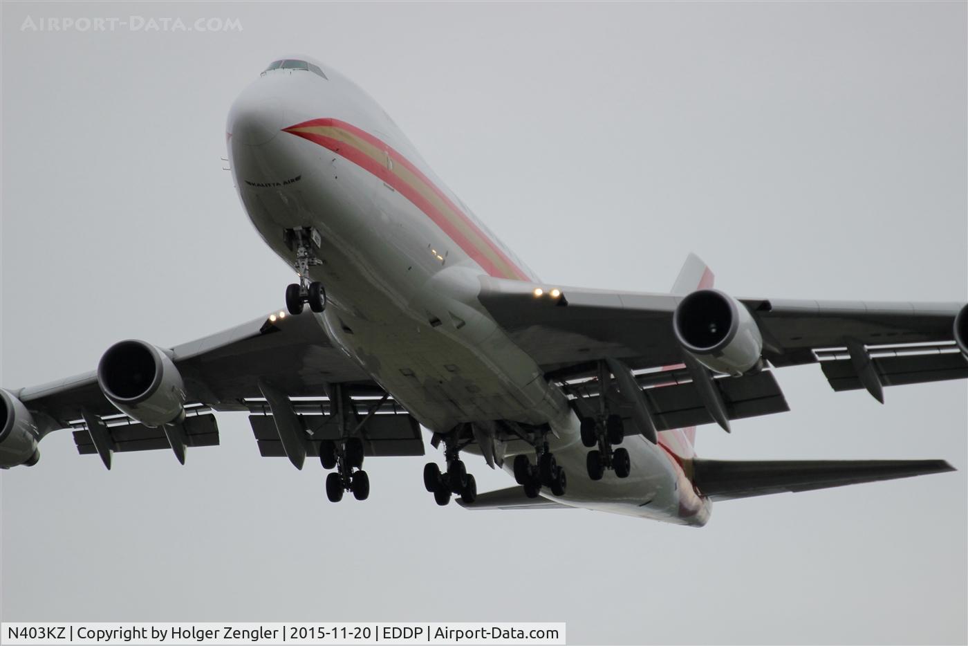 N403KZ, 2006 Boeing 747-481F C/N 34018, On final for rwy 26L....