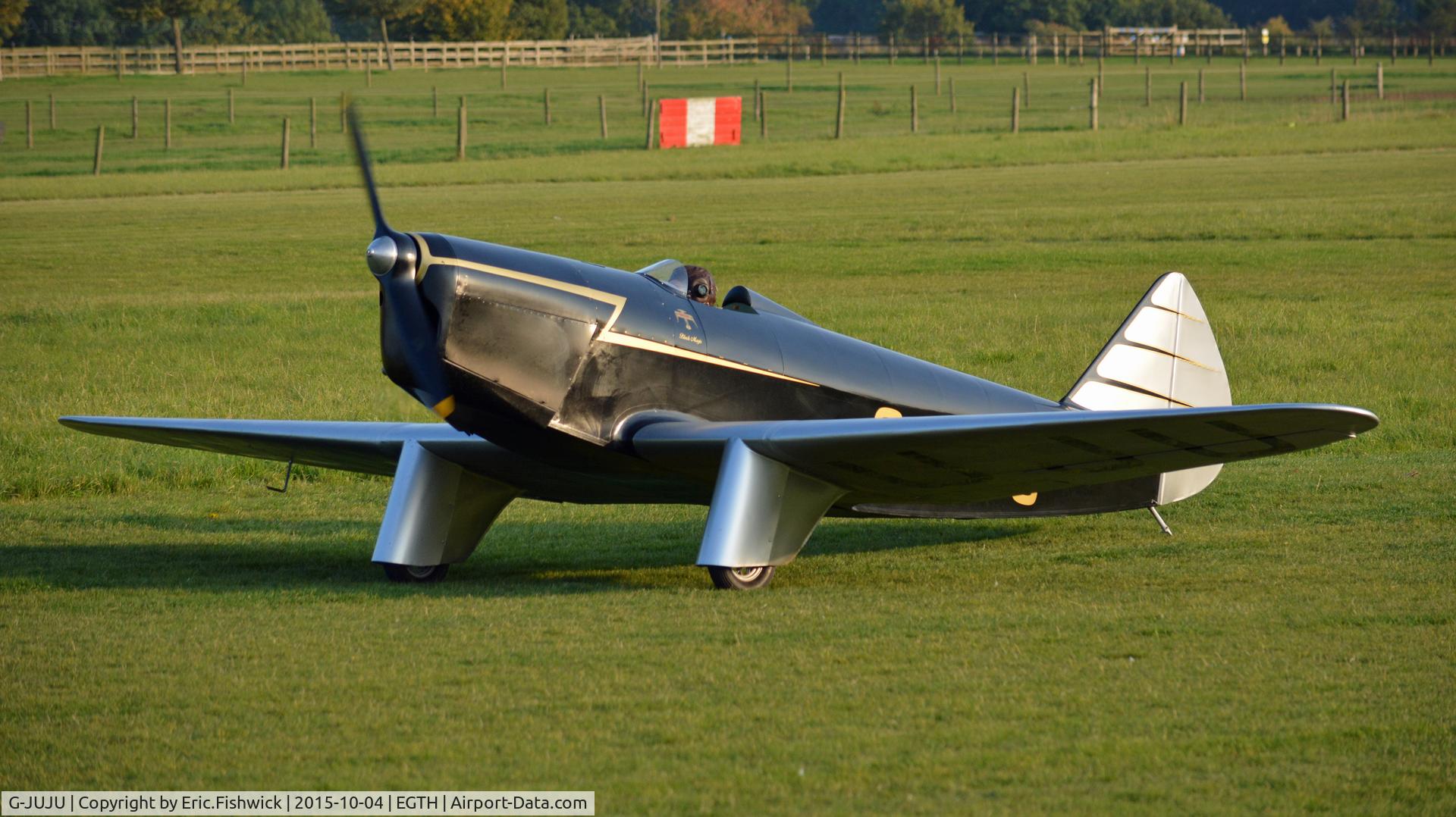 G-JUJU, 2014 Chilton DW1A C/N PFA 225-12726, 3. G-JUJU at The Shuttleworth 'Uncovered' Airshow (Finale,) Oct. 2015.