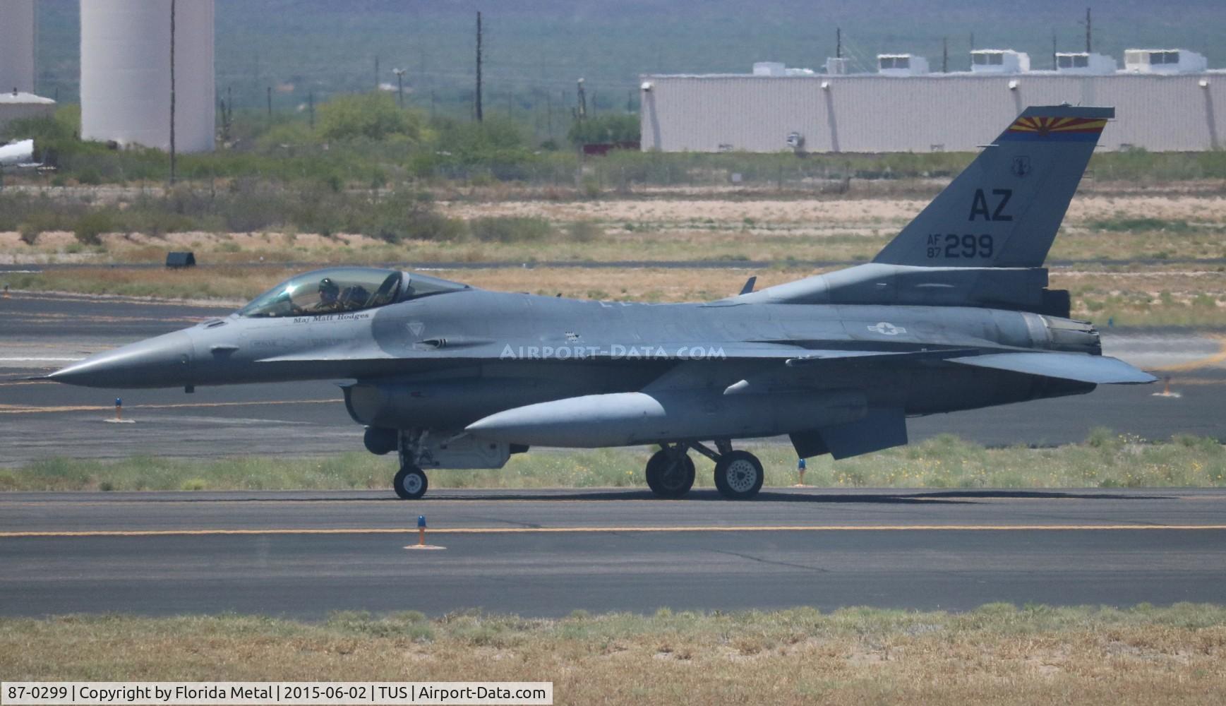 87-0299, 1987 General Dynamics F-16C Fighting Falcon C/N 5C-560, F-16C