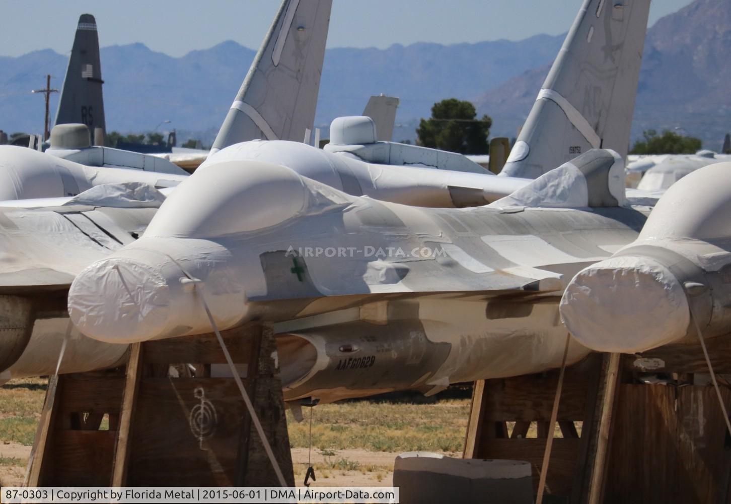 87-0303, 1987 General Dynamics F-16C Fighting Falcon C/N 5C-564, F-16C