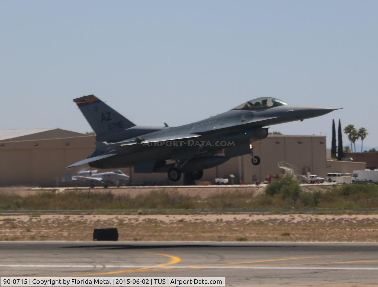 90-0715, 1990 General Dynamics F-16C Fighting Falcon C/N 1C-323, F-16C