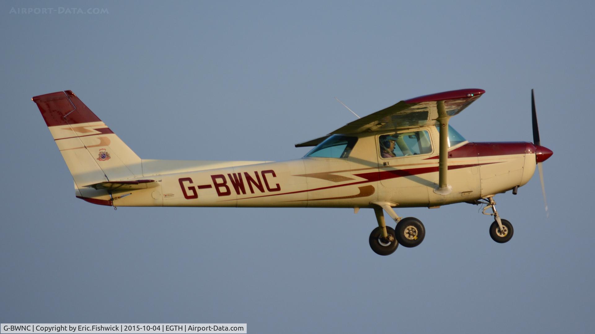 G-BWNC, 1980 Cessna 152 C/N 152-84415, 42. G-BWNC departing The Shuttleworth 'Uncovered' Airshow (Finale,) Oct. 2015.