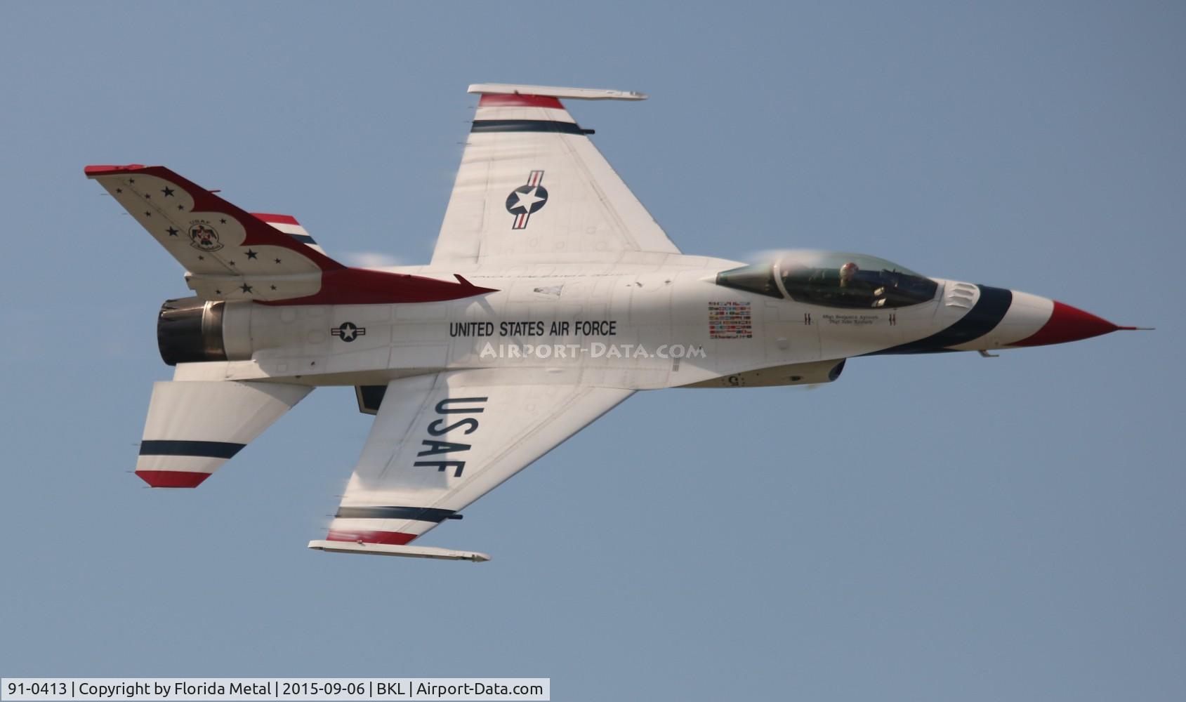 91-0413, 1991 General Dynamics F-16CJ Fighting Falcon C/N CC-111, Thunderbirds