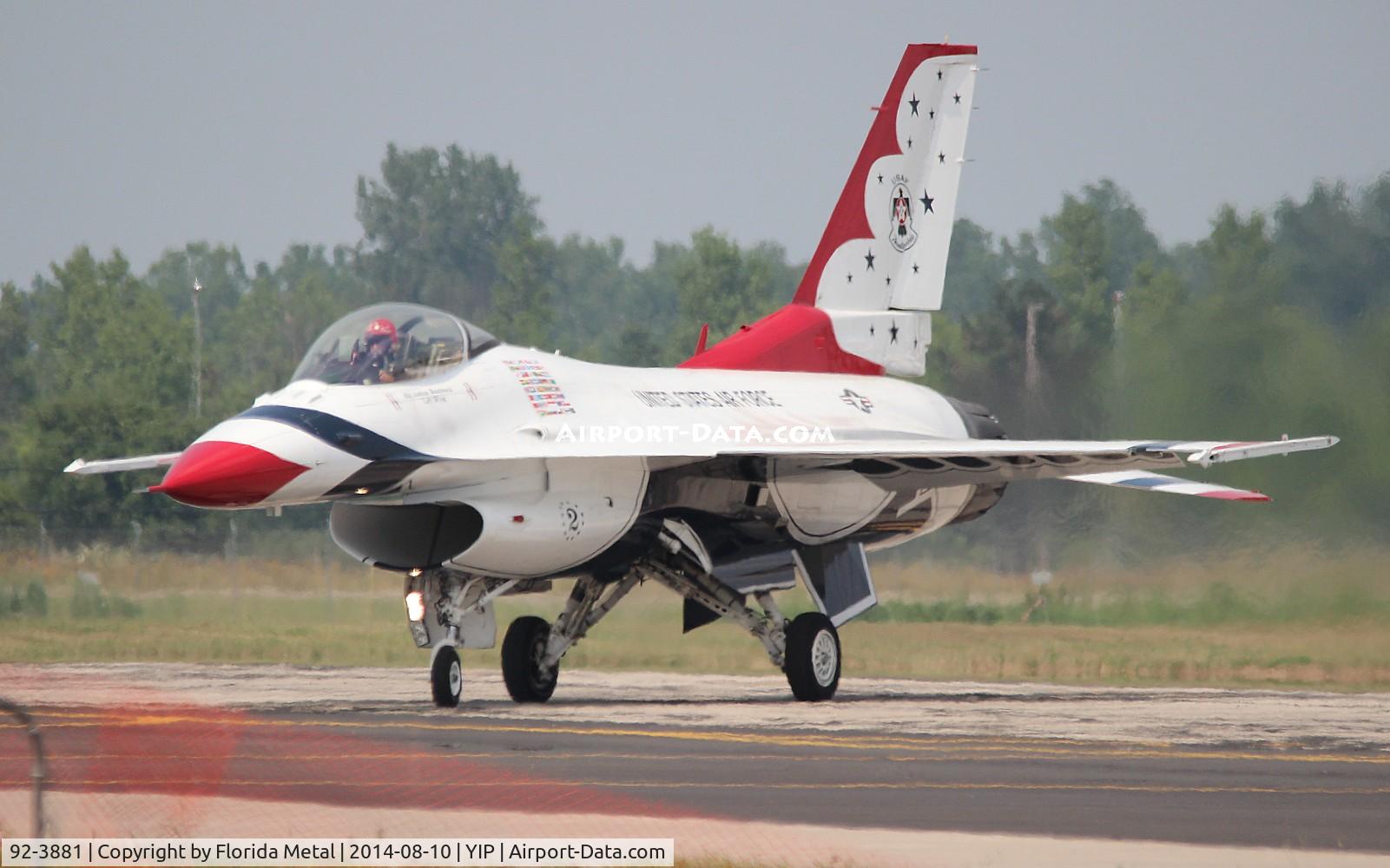 92-3881, 1992 General Dynamics F-16C Fighting Falcon C/N CC-123, F-16C