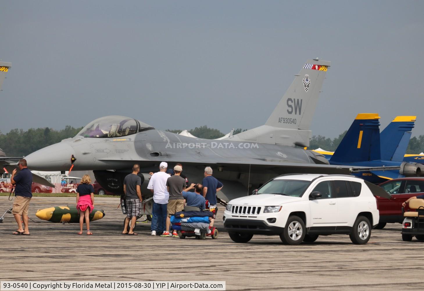 93-0540, 1993 Lockheed F-16C Fighting Falcon C/N CC-175, F-16C