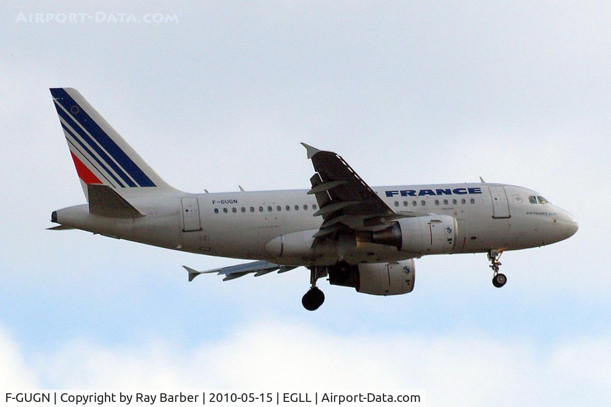 F-GUGN, 2006 Airbus A318-111 C/N 2918, Airbus A318-111 [2918] (Air France) Home~G 15/05/2010. On approach 27L.
