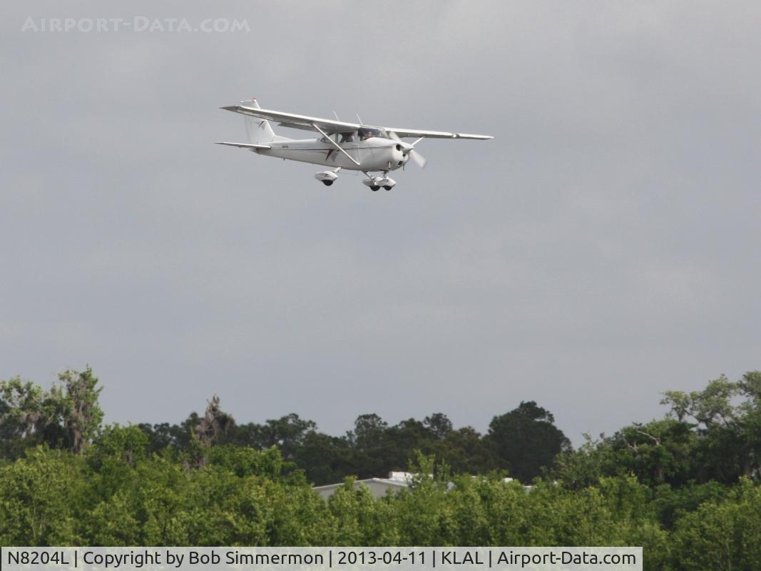 N8204L, 1967 Cessna 172H C/N 17256404, Arriving at Lakeland, FL - Sun N Fun 2013