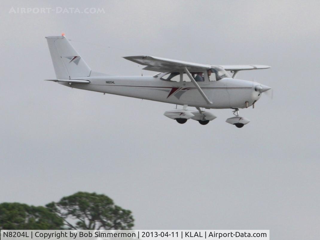 N8204L, 1967 Cessna 172H C/N 17256404, Arriving at Lakeland, FL - Sun N Fun 2013