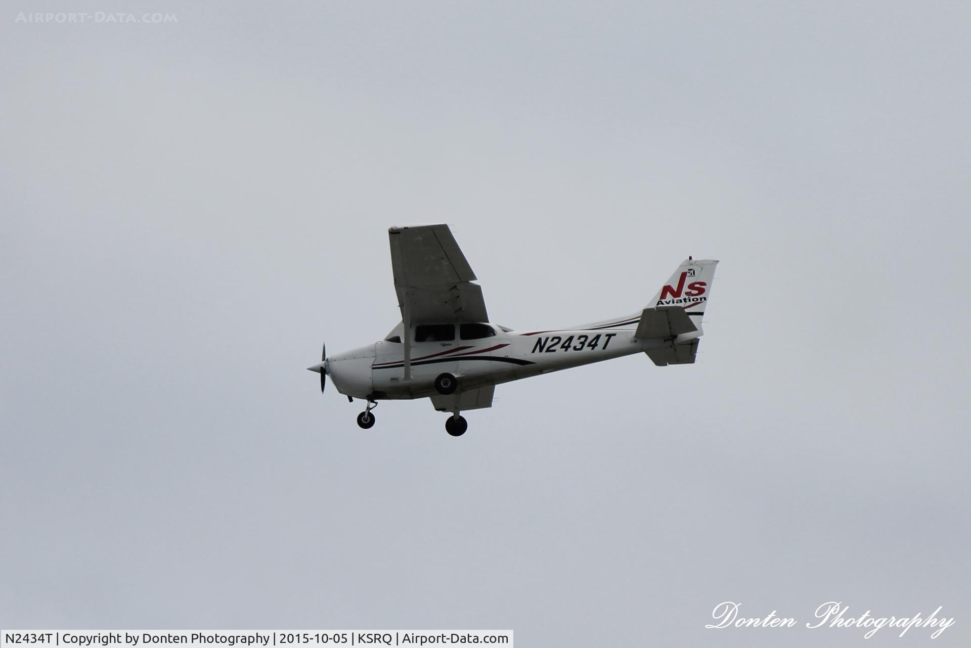 N2434T, 2006 Cessna 172R C/N 17281326, Cessna Skyhawk (N2434T) arrives at Sarasota-Bradenton International Airport following flight from North Perry Airport