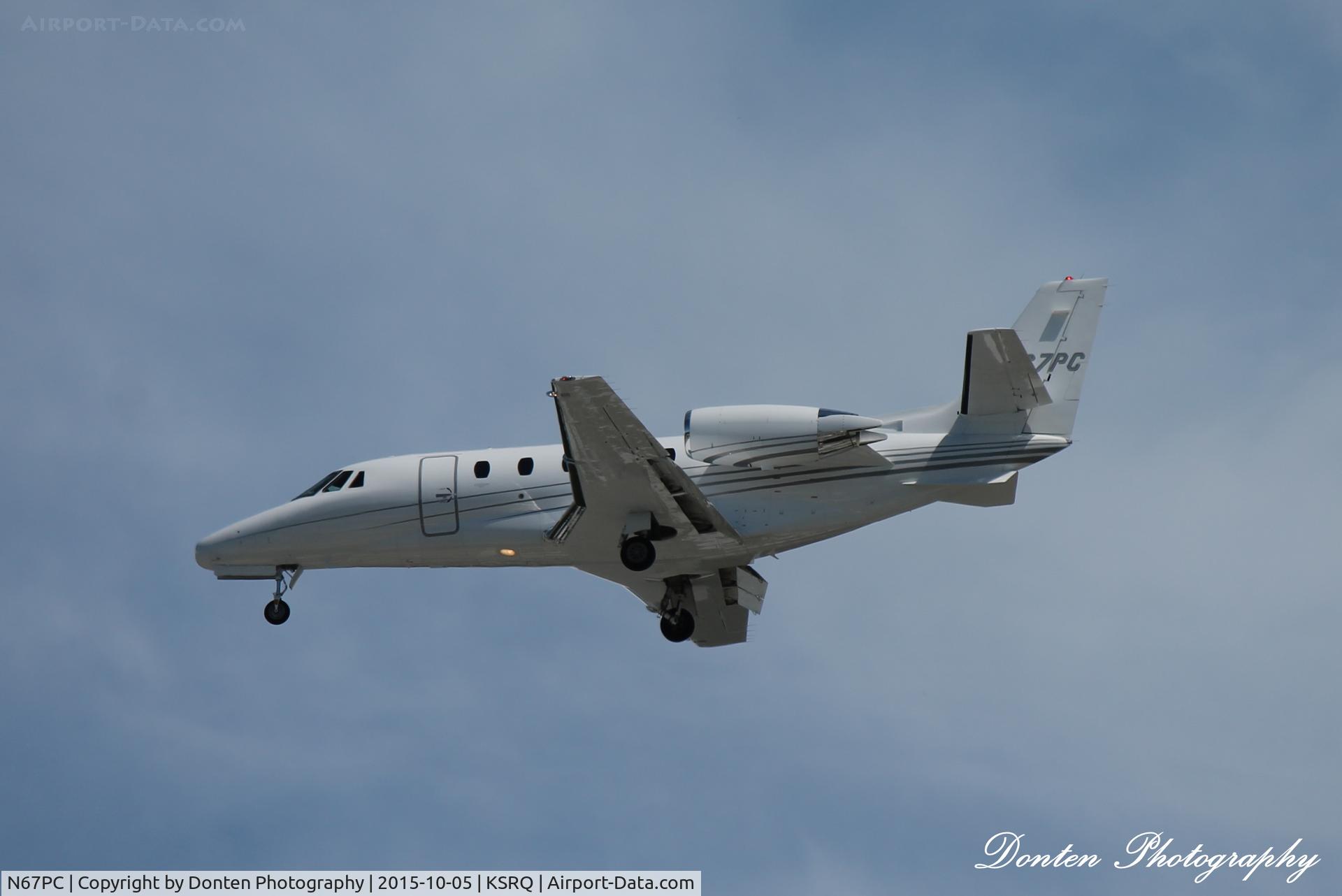 N67PC, 2002 Cessna 550 Citation Bravo C/N 550-1007, Cessna Citation (N67PC) arrives at Sarasota-Bradenton International Airport