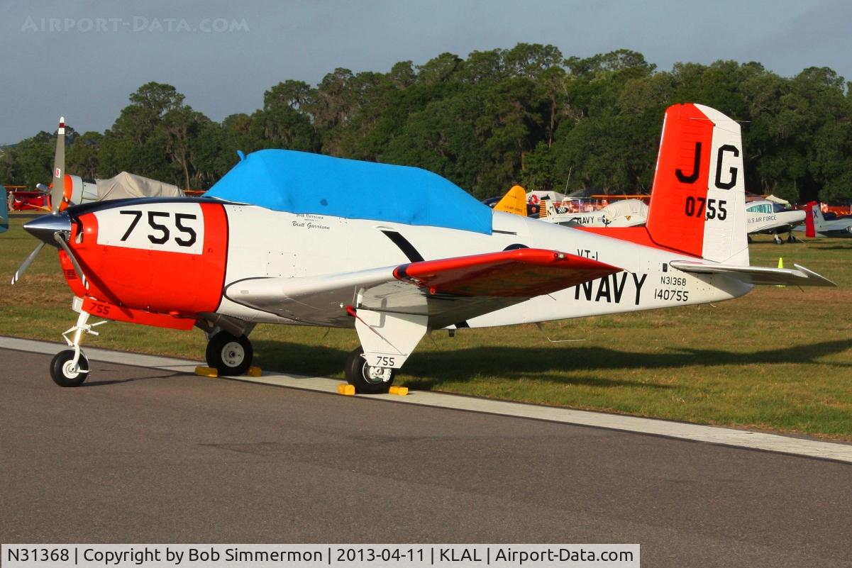 N31368, 1955 Beech T-34B Mentor C/N 140755, Sun N Fun 2013