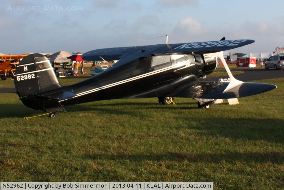 N52962, 1944 Beech D17S Staggerwing C/N 6880, Sun N Fun 2013