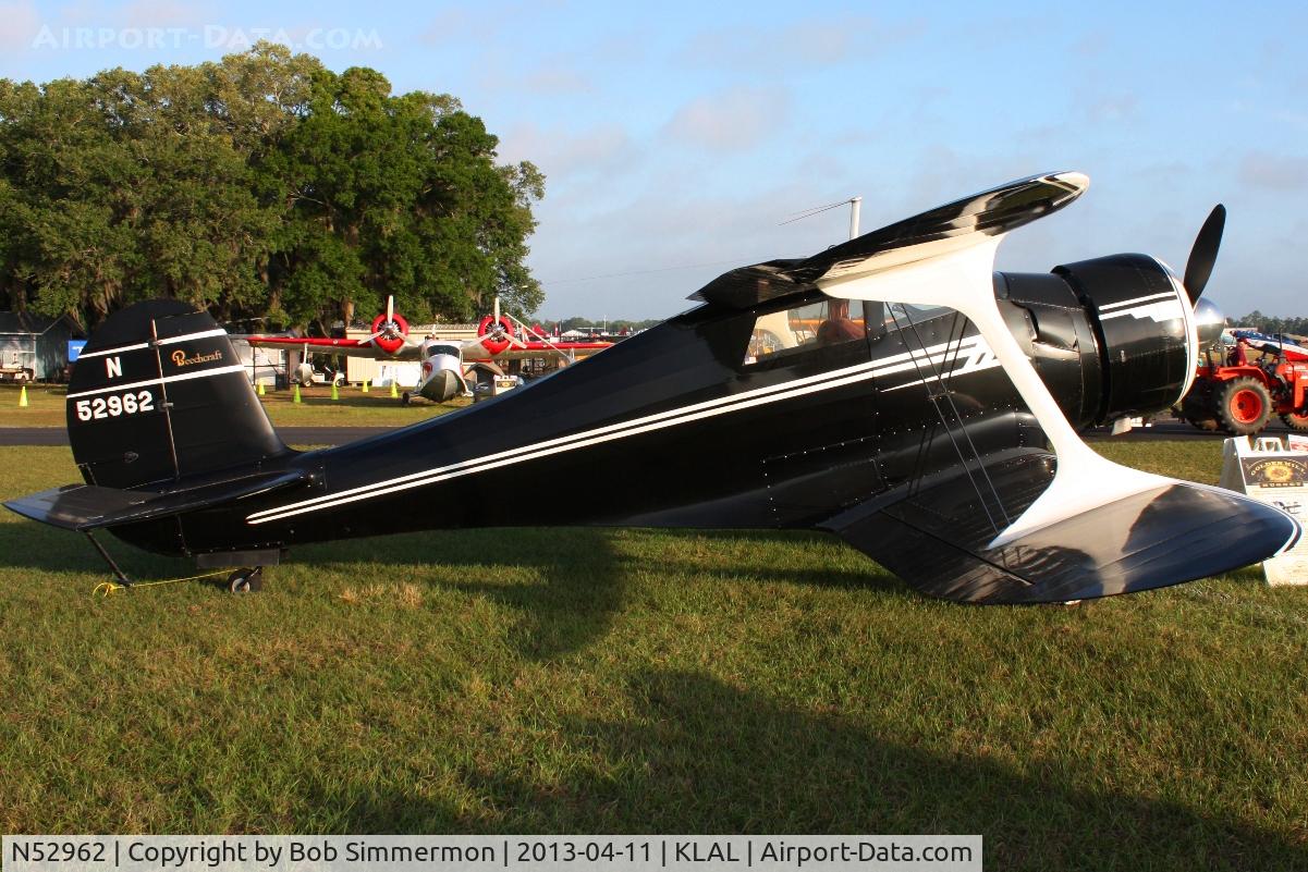 N52962, 1944 Beech D17S Staggerwing C/N 6880, Sun N Fun 2013
