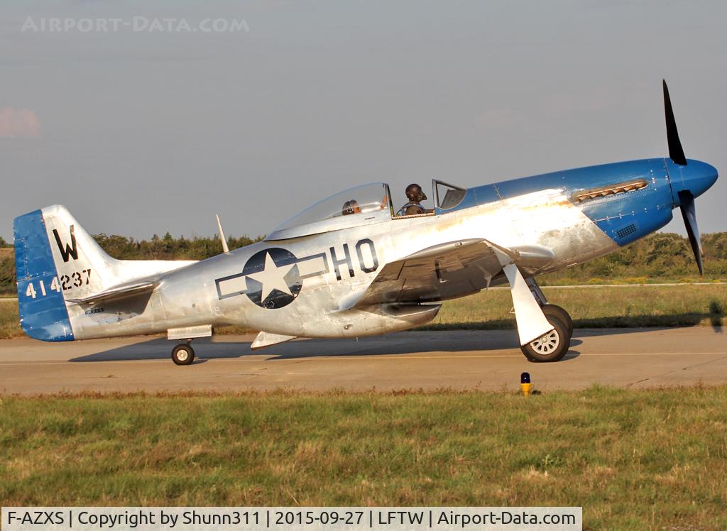 F-AZXS, 1944 North American F-51D Mustang C/N 122-40196, Exhibited during FNI Airshow 2015