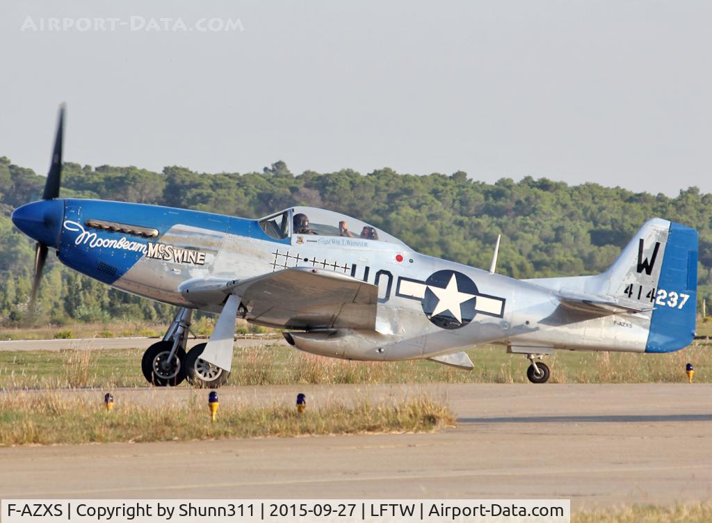 F-AZXS, 1944 North American F-51D Mustang C/N 122-40196, Exhibited during FNI Airshow 2015