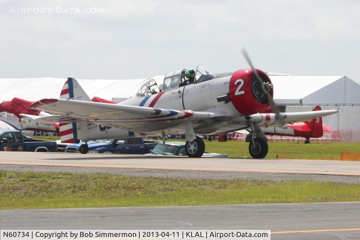 N60734, 1940 North American SNJ-2 Texan C/N 2032, Sun N Fun 2013