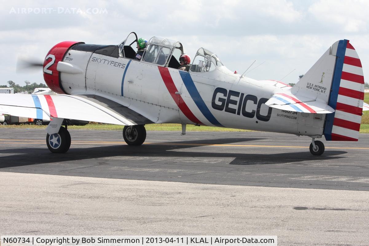 N60734, 1940 North American SNJ-2 Texan C/N 2032, Sun N Fun 2013
