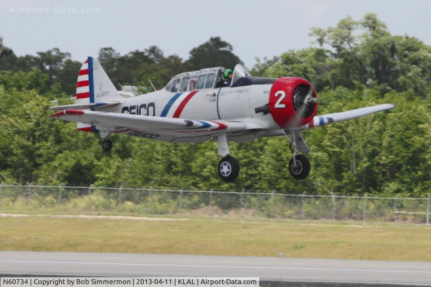 N60734, 1940 North American SNJ-2 Texan C/N 2032, Sun N Fun 2013