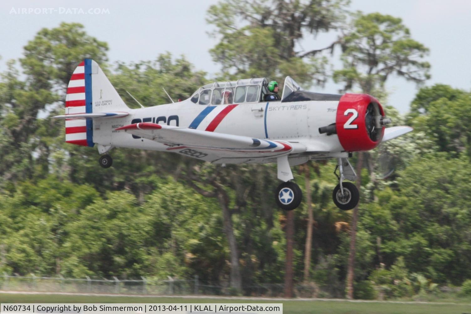 N60734, 1940 North American SNJ-2 Texan C/N 2032, Sun N Fun 2013