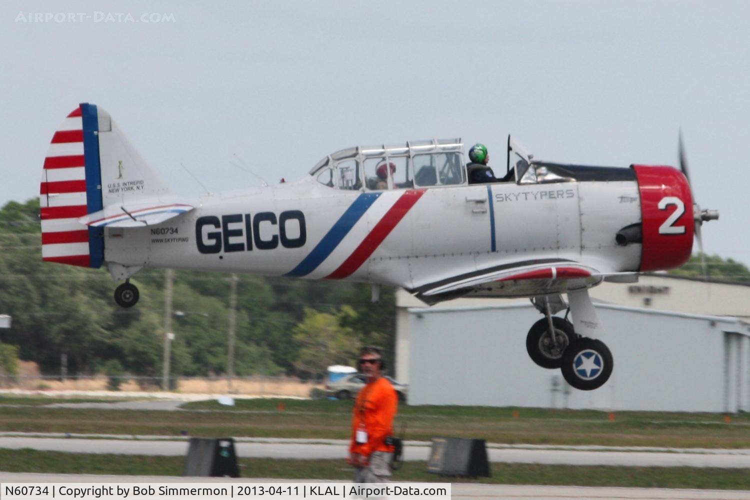 N60734, 1940 North American SNJ-2 Texan C/N 2032, Sun N Fun 2013