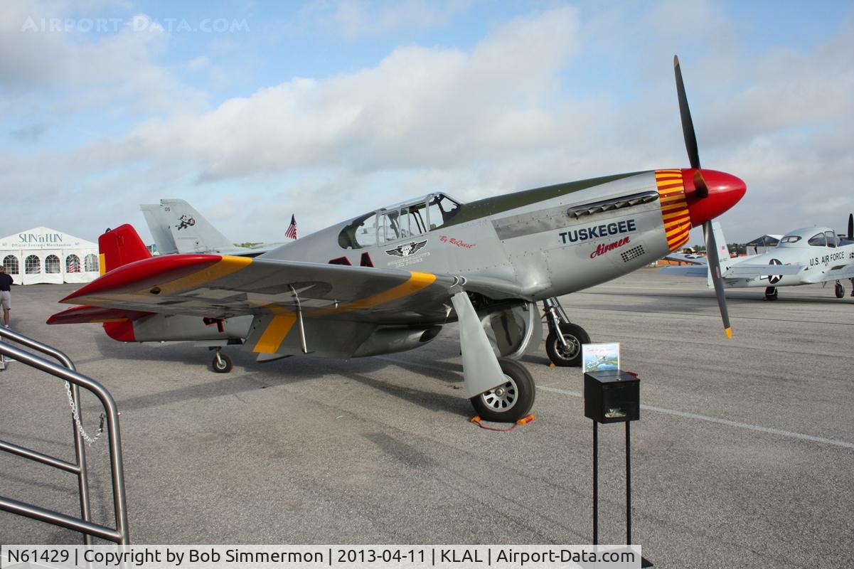 N61429, 1942 North American P-51C Mustang C/N 103-26199, Sun N Fun 2013