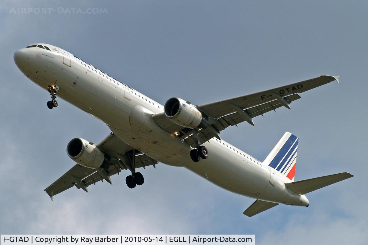 F-GTAD, 1998 Airbus A321-211 C/N 0777, Airbus A321-211 [0777] (Air France) Home~G 14/05/2010. On approach 27R.