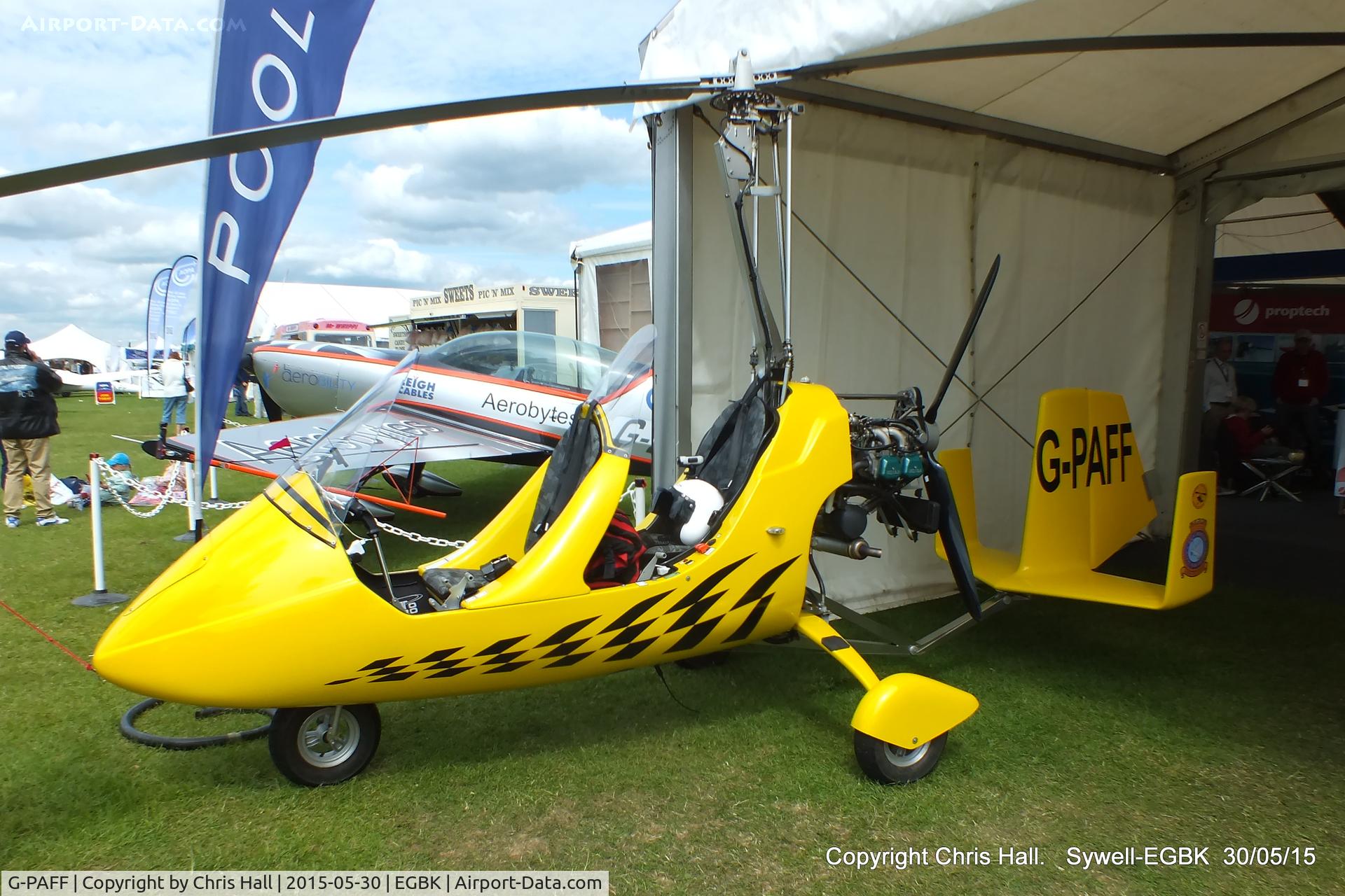 G-PAFF, 2011 Rotorsport UK MTOsport C/N RSUK/MTOS/039, at Aeroexpo 2015