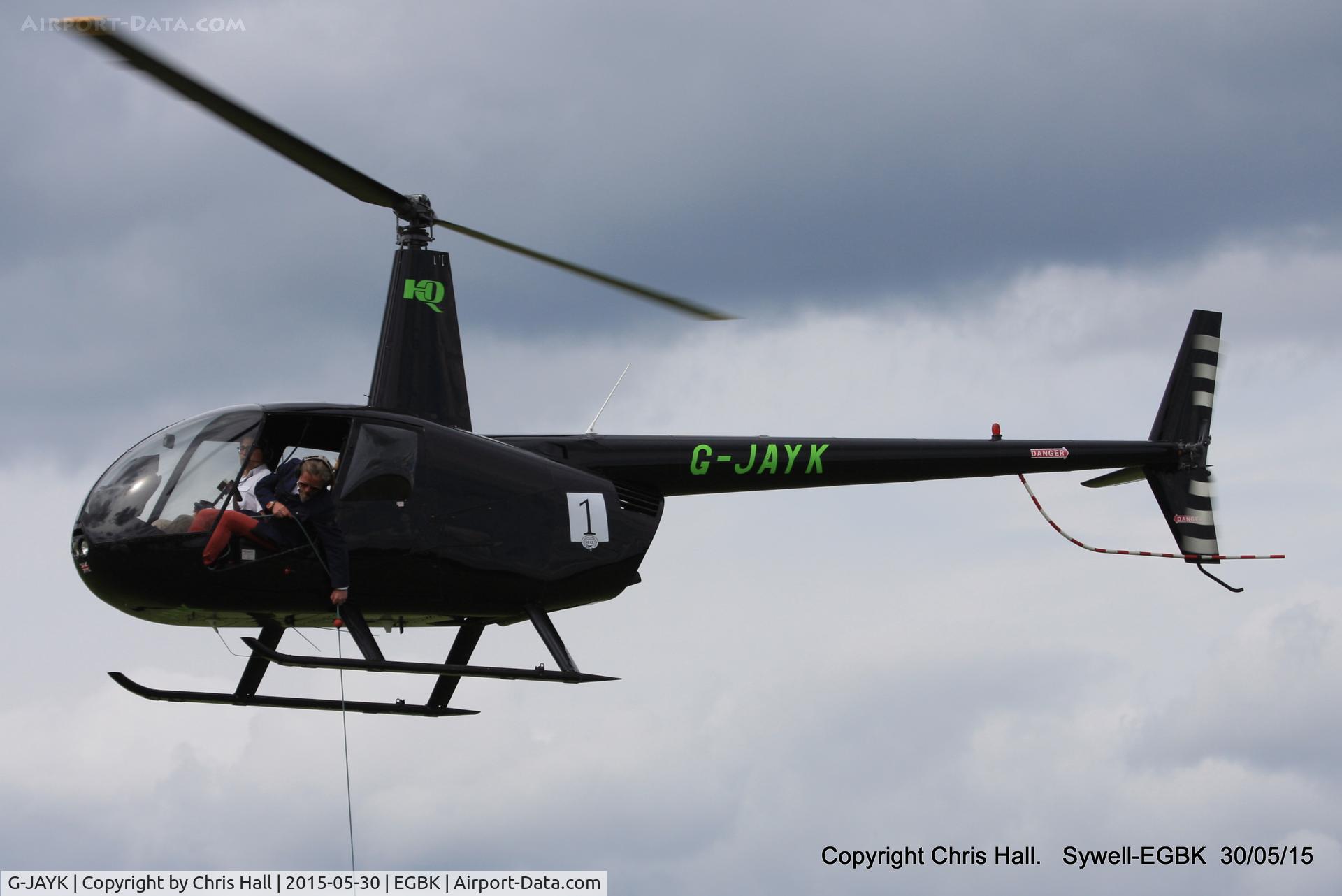 G-JAYK, 2003 Robinson R44 Raven II C/N 10147, at Aeroexpo 2015