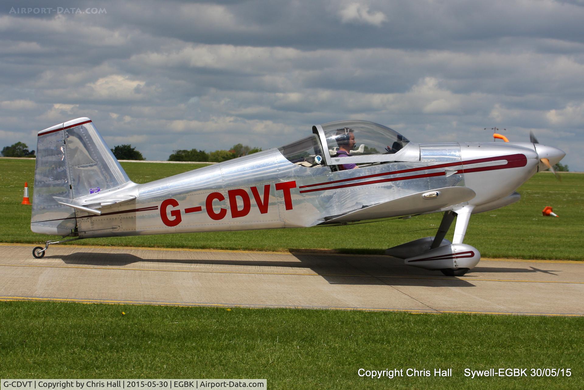 G-CDVT, 1991 Vans RV-6 C/N 20206, at Aeroexpo 2015