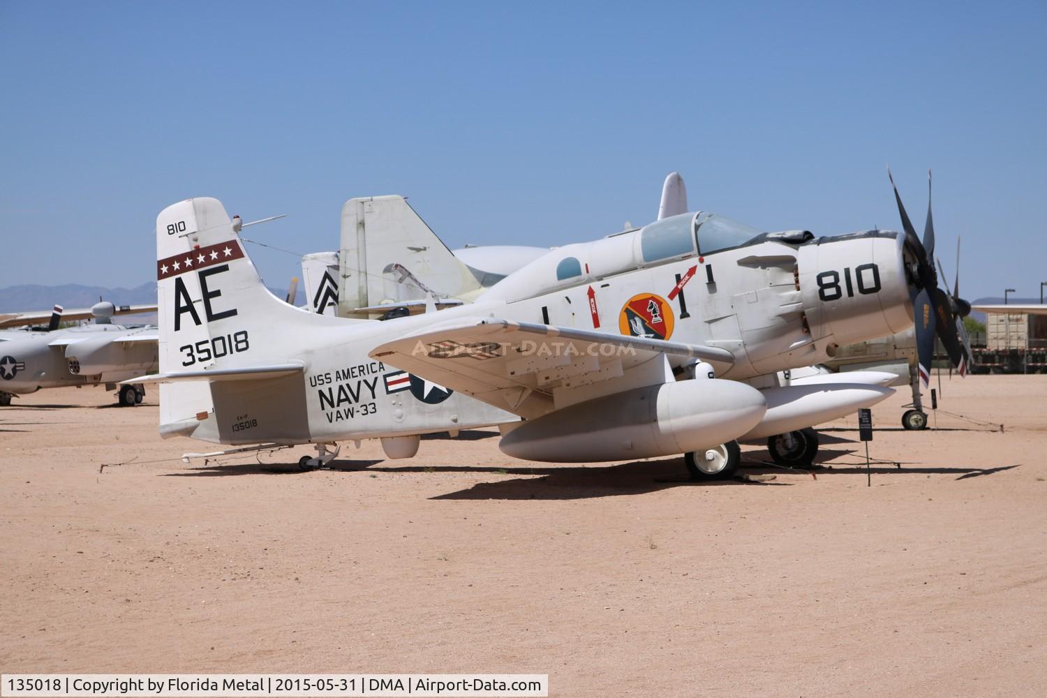 135018, Douglas EA-1F Skyraider C/N 10095, EA-1F Skyraider