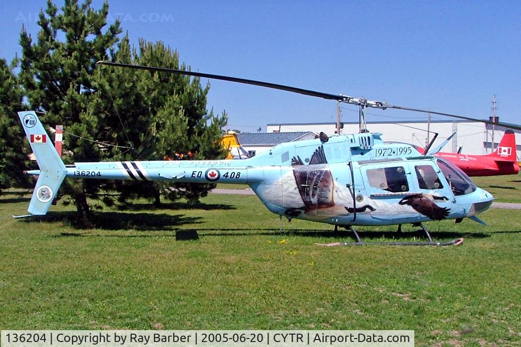 136204, Bell CH-136 Kiowa C/N 44004, Bell CH-136 Kiowa [44004] (Royal Canadian Air Force) Trenton~C 20/06/2005