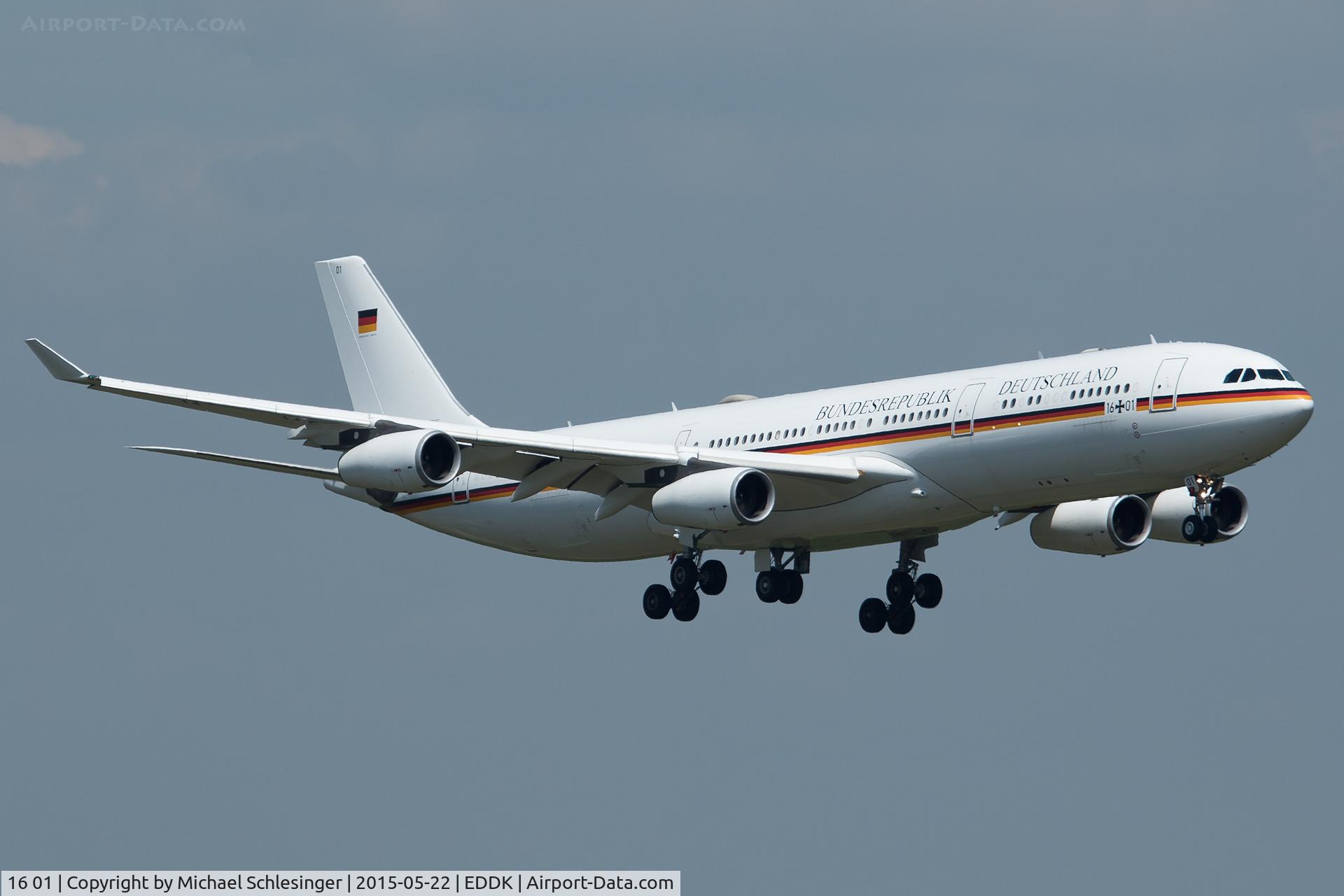 16 01, 1999 Airbus A340-313X C/N 274, 16+01 - Airbus A340-313 - German Air Force (Konrad Adenauer)