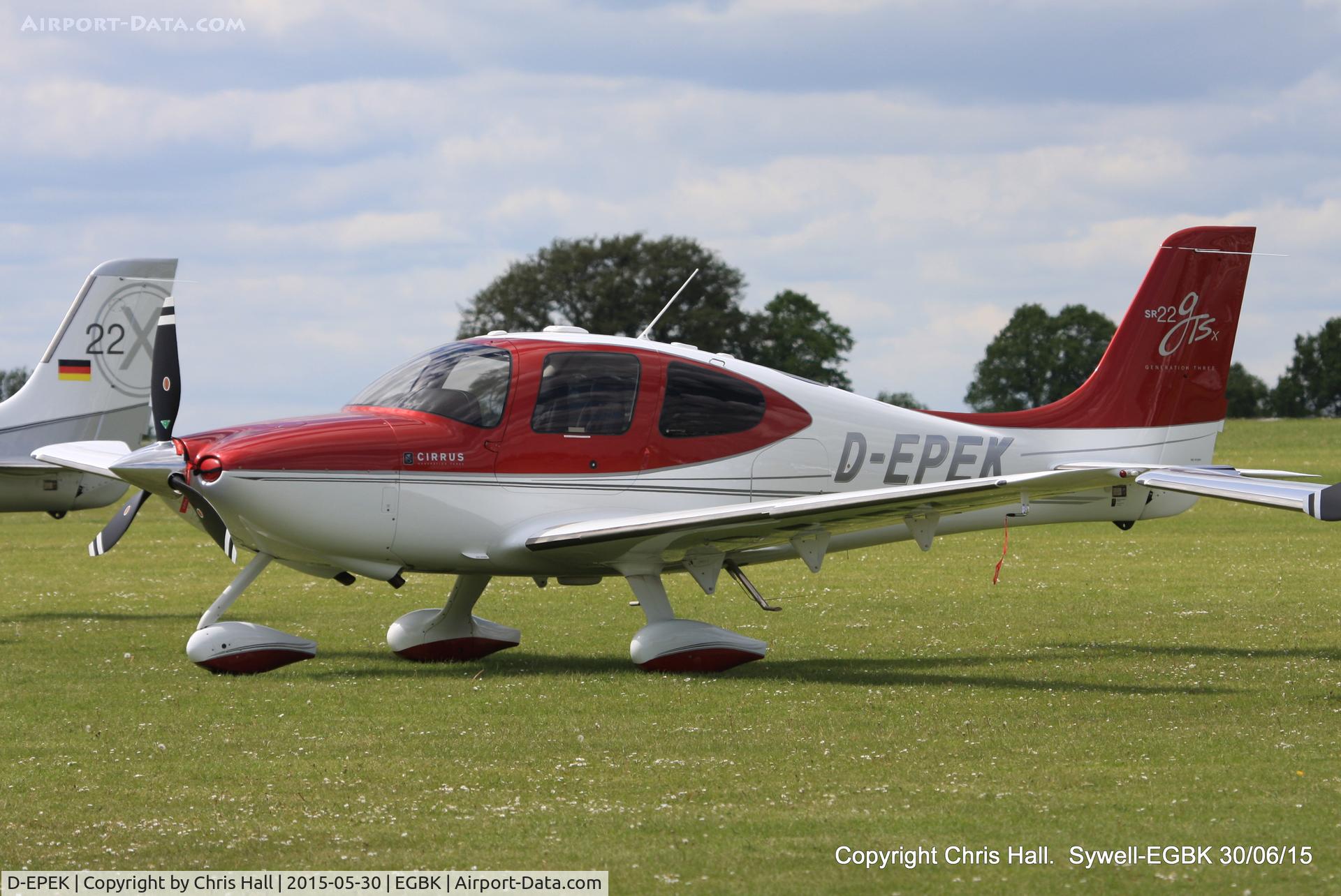 D-EPEK, 2008 Cirrus SR22 GTS C/N 3351, at Aeroexpo 2015