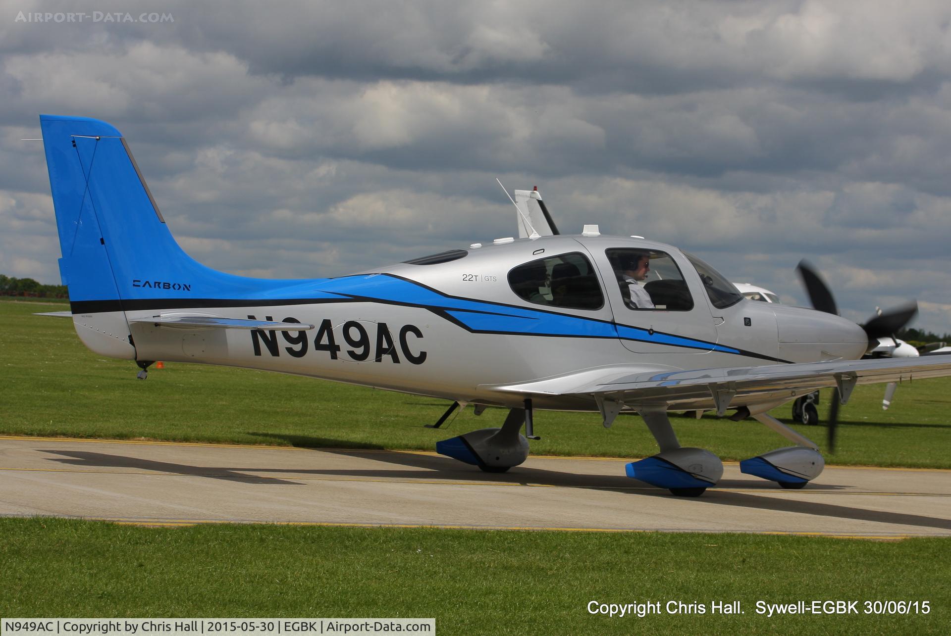 N949AC, 2014 Cirrus SR22T C/N 0833, at Aeroexpo 2015